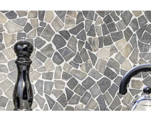 Placă de mozaic cu pietre neregulate