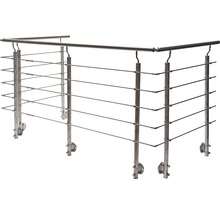 Balustradă din oțel inoxidabil cu bare orizontale