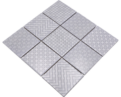 Model de plăci pătrate cu diverse motive geometrice