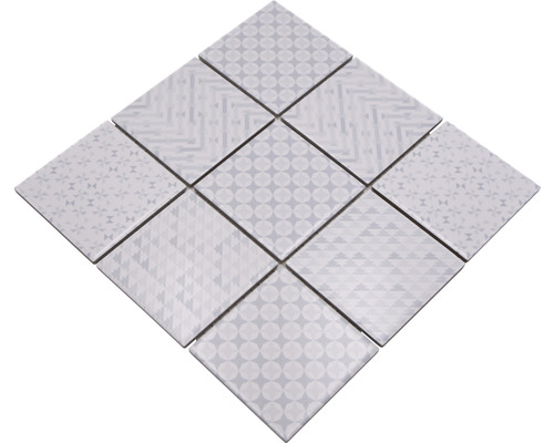 Model de nouă plăci pătrate cu diverse modele geometrice