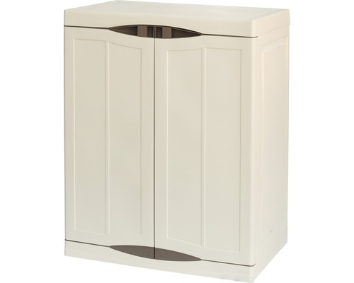 Dulap utilitar plastic 2 uși ArtPlast Evolution 700x470x900 mm, cu 2 polițe Dulap de grădină din plastic cu două uși