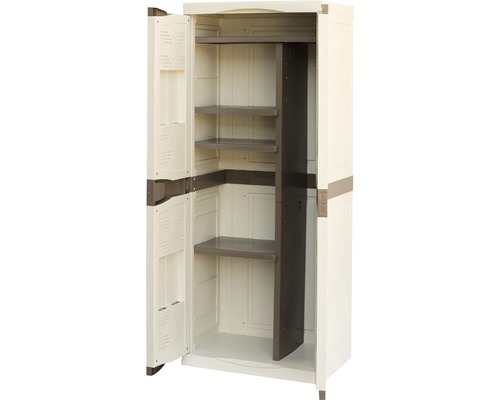 Dulap înalt deschis din plastic cu rafturi