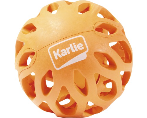 Jucărie pentru câini, minge Koko, 8 x 8 x 6,5 cm, portocaliu