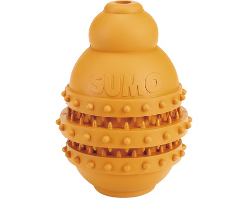 Jucărie pentru câini, Sumo Play Dental M, 9 x 9 x 12 cm, portocaliu