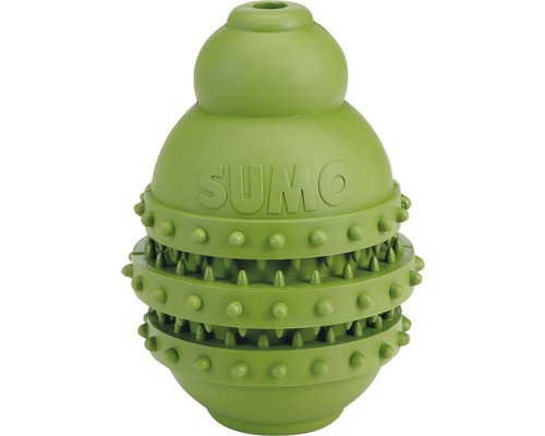Jucărie pentru câini, Sumo Play Dental M, 9 x 9 x 12 cm, verde
