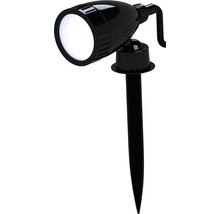 Spot negru de grădină cu țăruș pentru iluminarea spațiilor exterioare