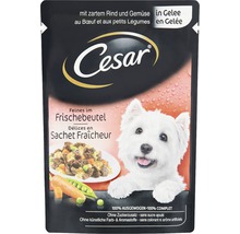 Hrană umedă pentru câini Cesar vită & legume în aspic, 100 g