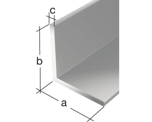 Profil unghiular cu dimensiuni
