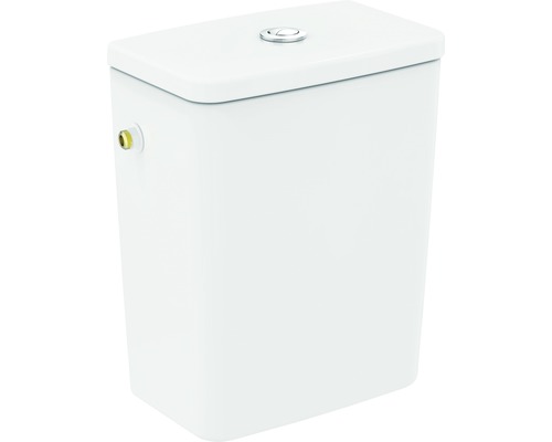 Rezervor WC ceramic Ideal STANDARD Connect Air Cube pentru combinare cu vas WC, dublă acționare, 3-6 l, alimentare laterală, alb