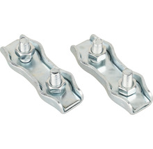 Două cleme de cablu din metal