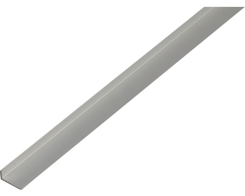 Cornier aluminiu Kaiserthal 19x8x1,6 mm, lungime 2m, argintiu, eloxat