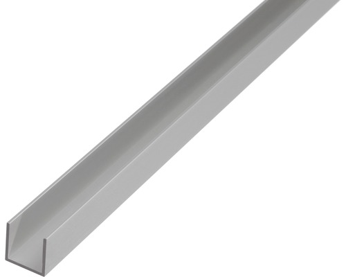 Profil aluminiu tip U Kaiserthal 12x10x12x1,5 mm, lungime 1m