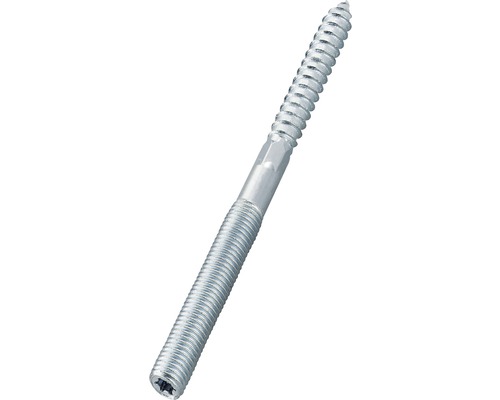 Prezoane dublu filetate Fischer STST 8x120 mm oțel zincat, cap Torx, pentru dibluri & lemn, 100 bucăți