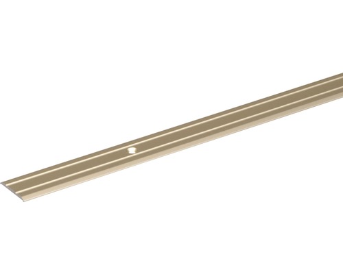 Profil de trecere aluminiu Alberts 900x25 mm, auriu Profil de tranziție metalic cu orificiu de fixare