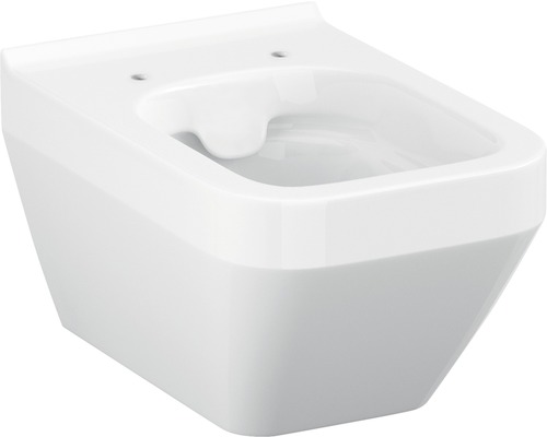 Vas WC suspendat Cersanit Crea Clean On, rectangular, evacuare orizontală, alb