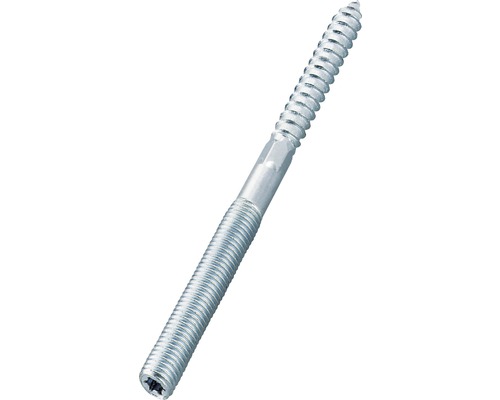 Prezoane dublu filetate Fischer STST 8x140 mm oțel zincat, cap Torx, pentru dibluri & lemn, 50 bucăți