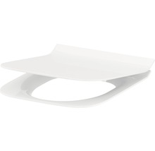 Capac WC cu închidere lentă Cersanit Crea duroplast alb 42,6x35,3 cm-thumb-0