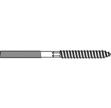 Prezoane dublu filetate Fischer STST 8x180 mm oțel zincat, cap Torx, pentru dibluri & lemn, 50 bucăți