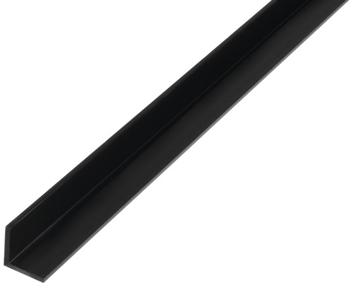 Cornier plastic Alberts 15x15x1,2 mm, lungime 2m, negru-0