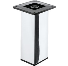 Picior de mobilă, pătrat, cromat