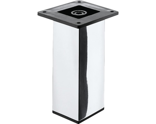 Picior de mobilă Hettich Aryta 50x50x150 mm max. 50 kg oțel cromat Picior de mobilă, pătrat, cromat