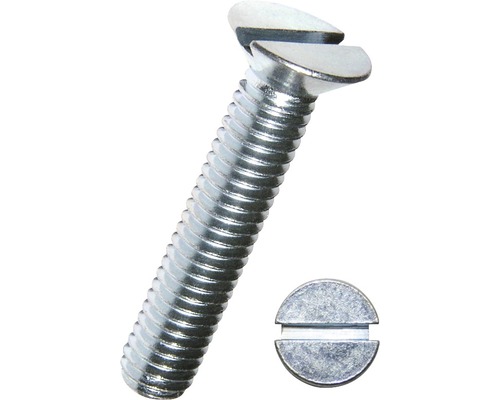 Șuruburi metrice cu cap înecat drept Dresselhaus 2,5x16 mm DIN2009 oțel zincat, 100 bucăți