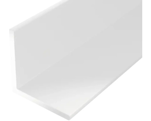Cornier plastic Kaiserthal 20x20x1,5 mm, lungime 2m, alb