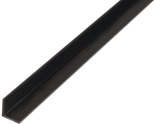 Cornier plastic Kaiserthal 20x20x1,5 mm, lungime 2m, negru