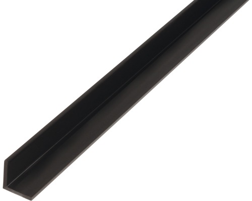 Cornier plastic Alberts 20x20x1,5 mm, lungime 2m, negru