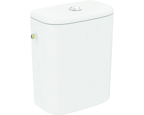 Rezervor WC ceramic Ideal STANDARD Tesi pentru combinare cu vas WC, dublă acționare, 3-6 l, alimentare laterală, alb-0