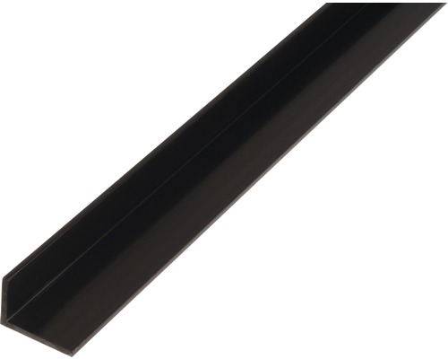 Cornier plastic Alberts 25x20x2 mm, lungime 2m, negru Profil unghiular din plastic