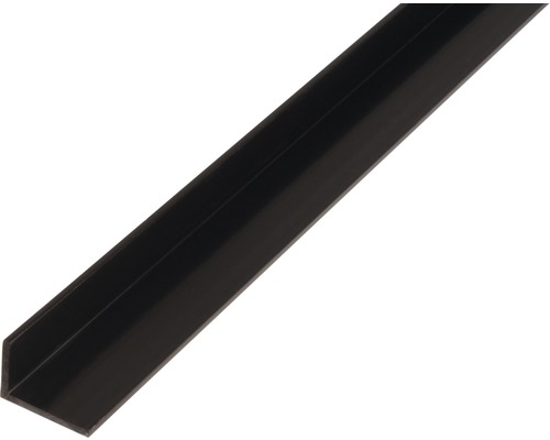 Cornier plastic Alberts 25x20x2 mm, lungime 2m, negru