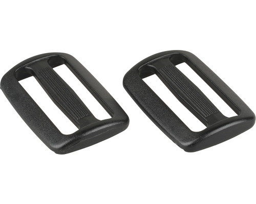 Două catarame negre din plastic