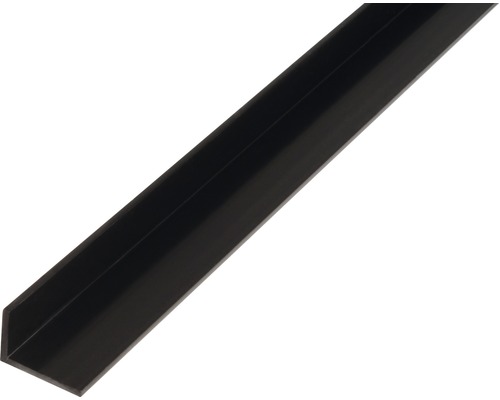 Cornier plastic Alberts 40x10x2 mm, lungime 2m, negru-0