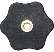 Piulițe înfundate Dresselhaus M10 Ø50mm oțel & plastic negru, pentru înfiletare manuală