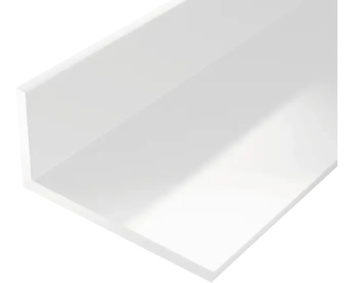 Cornier plastic Alberts 40x10x2 mm, lungime 2m, alb-0