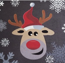 Covor de intrare cu motiv ren și fulgi de zăpadă