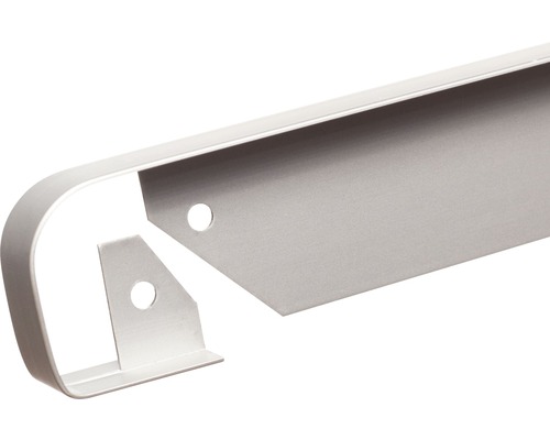 Profil aluminiu T oval îmbinare blat bucătărie 29,5x15,5 mm 60 cm Unghi metalic cu găuri de montare