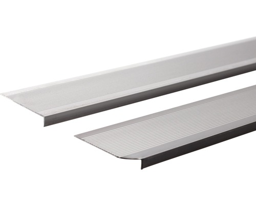 Profil aluminiu de capăt 40 mm 60 cm set 2 bucăți Două muchii de treaptă din metal
