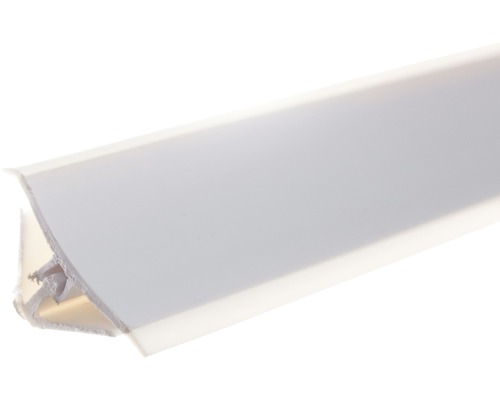 Plintă antistrop PVC pentru protecție blat bucătărie 3660x15x15 mm alb