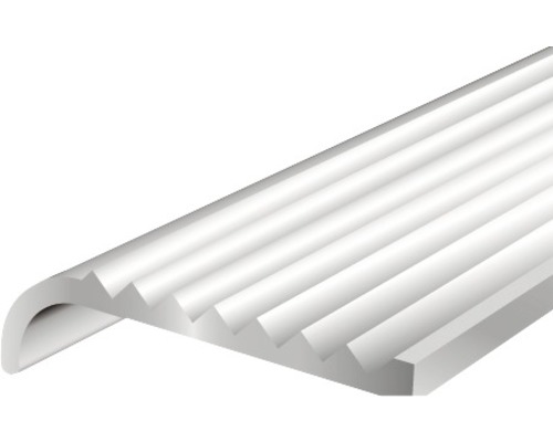 Protecție treaptă aluminiu Alberts 1000x23x6,3 mm, argintiu Profil de margine pentru scări din plastic