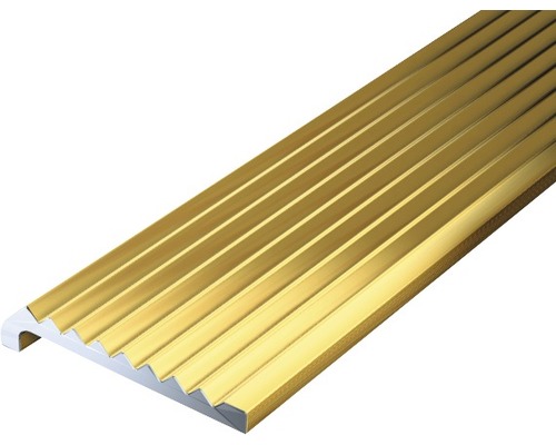 Protecție treaptă aluminiu Alberts 1000x23x6,3 mm, auriu Șină de profil metalică pentru pardoseli