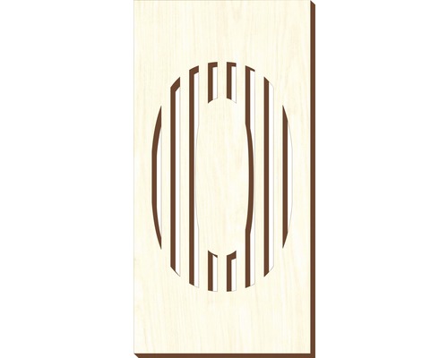 Număr casă „0” pentru poartă/ușă, placaj lemn perforat