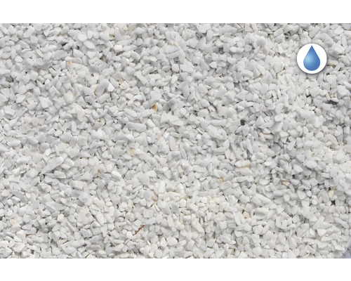 Pietriș decorativ alb