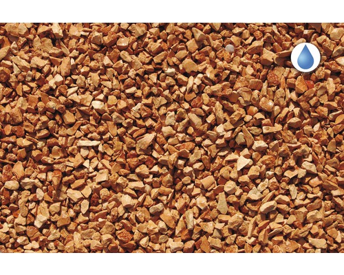 Prim-plan cu pietriș decorativ