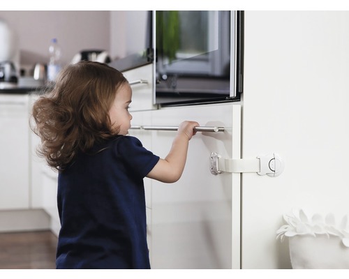 Verrou De Sécurité Universel Pour Enfants ABUS Junior Care - Bloque Portes Et Tiroirs, Installation Par Adhésif - 11