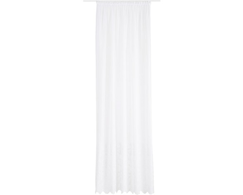 Perdea albă cu bandă de încrețire