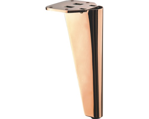 Picior de mobilă Hettich Megina 75x85x250 mm max. 50 kg oțel aspect de cupru Picior de mobilă din metal