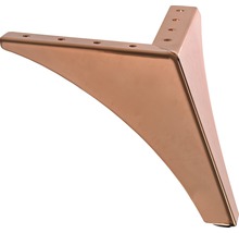 Picior de mobilier metalic unic cu găuri de fixare