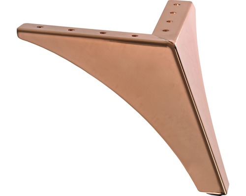 Picior de mobilă Hettich Deva 160x160x120 mm max. 50 kg oțel aspect de cupru Picior de mobilier metalic unic cu găuri de fixare